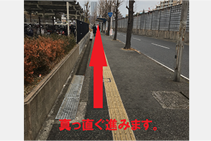 北改札口から道順４